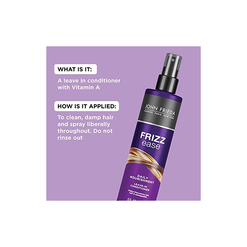 John Frieda Frizz Ease Daily Nourishment Leave-in Conditioner, 8 Ounces