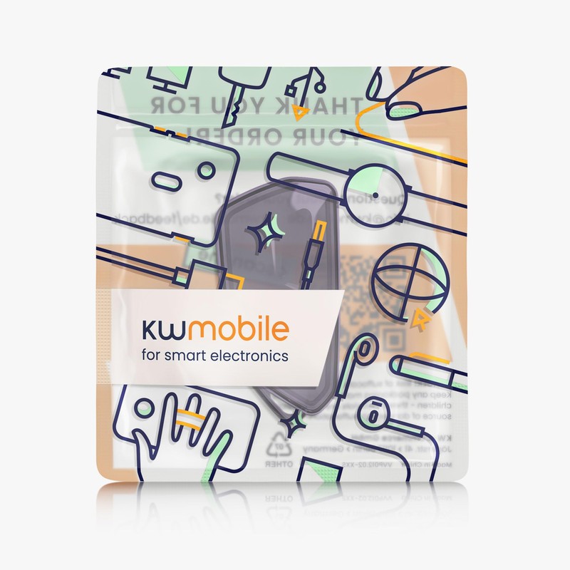 Kwmobile Key Case Compatible With VW Golf 8 3 Button