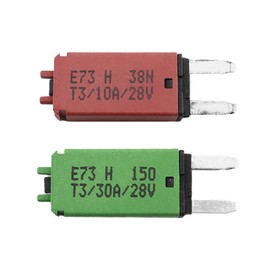 Ieron 28 V DC, manuelle Rückstellung, Mini-ATM-Leistungsschalter im Blade-Stil, Stromkreisschutz mit Stellfläche, 10 A, 30 A (2 Stück)