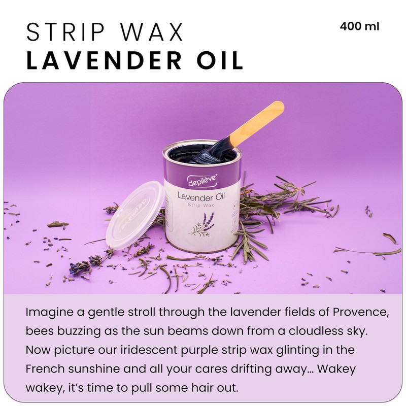 Depileve Strip Wax for Hair Removal - Lavender Rosin Wax