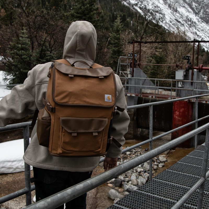 Carhartt 35L Nylon Workday Backpack, Durable Water-Resistant Pack with 15"