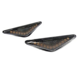 RZG 2x Clear Lens Side Indicator Amber LED Marker Repeater Light For 1998-2004 Focus MK I 2000-2007 Mondeo MK III