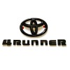 Toyota 2PCS Set Overlay Gloss Black Out 4Runner Emblem Badge