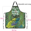 Peacock Apron With Pockets Peacock Gifts for Peacock Lovers You