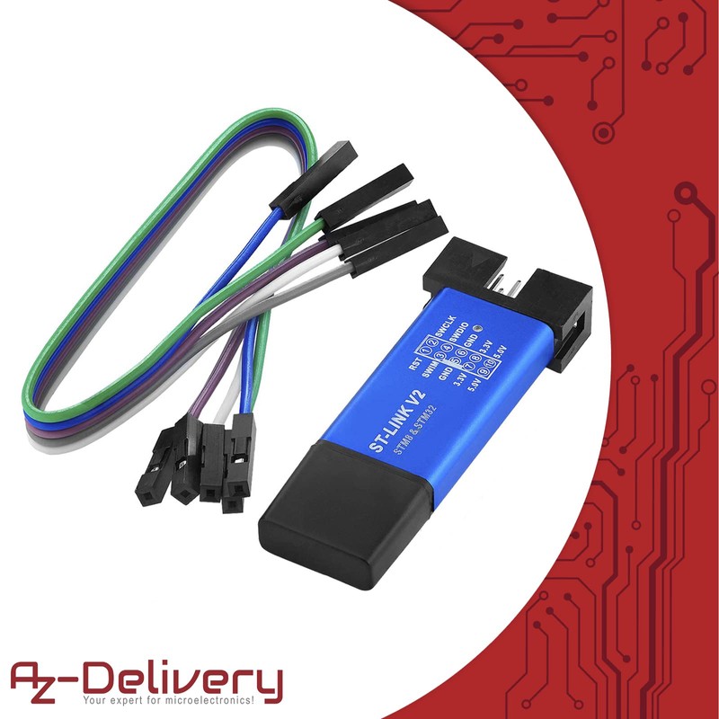 AZDelivery ST-Link V2 Mini Debugger And Programmer Emulator