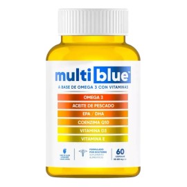 Multiblue Omega 3 Con Vitaminas 60 Cápsulas Epa Dha D3 Sin Sabor