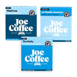 Joe Coffee Company - Nightcap Decaf Specialty Instant Coffee Packets (6 Sachets) | NYC Roaster, Kosher, Climate-Friendly