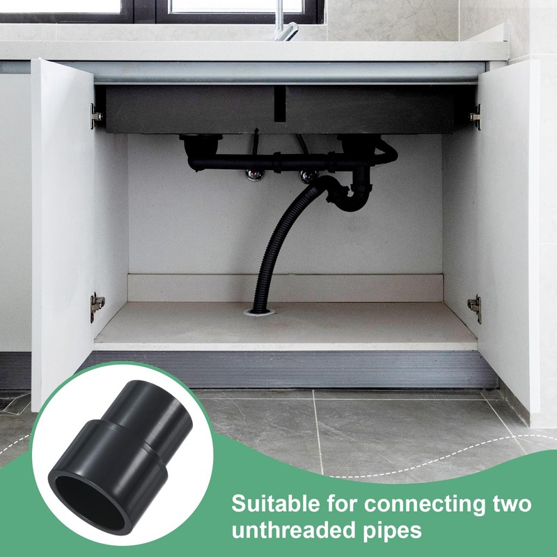 M METERXITY 1-Pack UPVC Reducer Pipe Fitting, 1-1/4"x1 Reducing Coupling