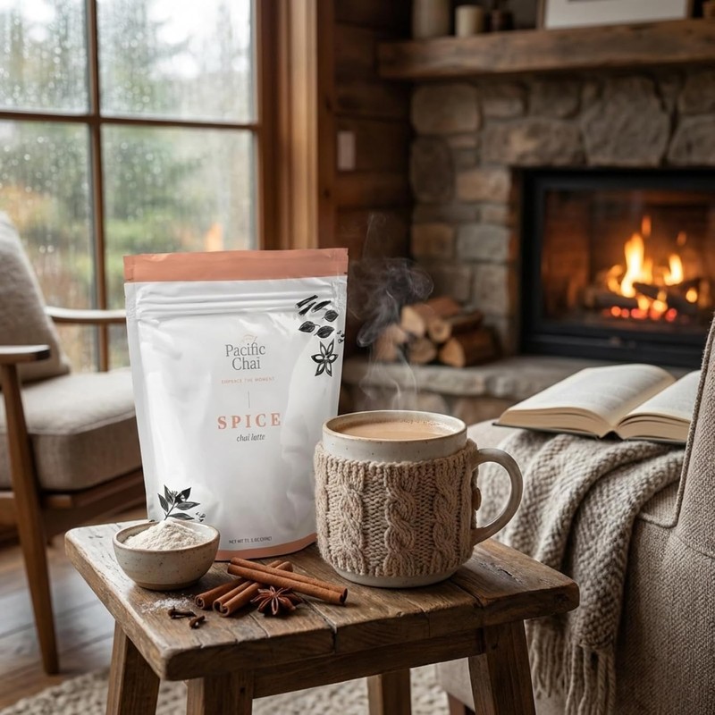 Pacific Chai Spiced Chai Latte Mix, Instant Chai Tea Latte