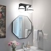 SOLFART Black Bathroom Light Fixture 2 Light Bathroom Vanity Light