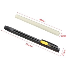 Pokinge Tailors Chalk Set, 2pcs Pen Shells and 20 Wax Refill Leather Fabric Marker Pens Tracing Tools for Dressmaking Sewing Crafts