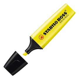 STABILO B70-24 Stabiro Highlighter, Boss Original, Yellow, 2 Pens