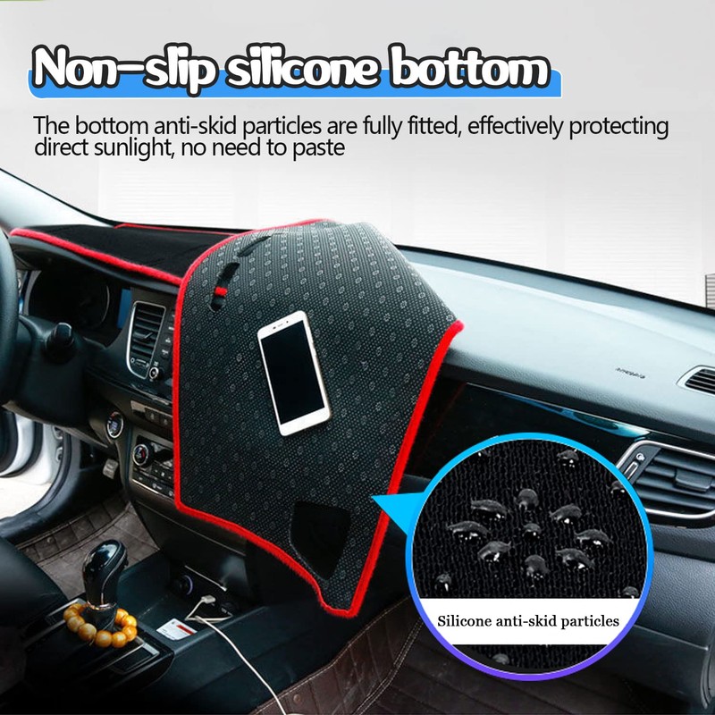 YOFAMO Dashboard Cover Dash Cover Mat Pad Carpet Custom Fit