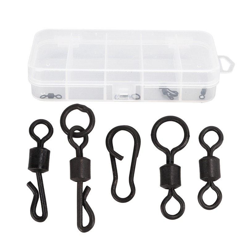 150pcs Fishing Barrel Bearing Rolling Swivels Kit Winding Resistance Stainless
