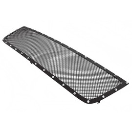 APS Premium Stainless Steel Black Mesh Rivet Studs Grille Grill Insert Compatible with Chevy Silverado 1500 2500 3500 HD 2005-2006 & 07 Classic Main Upper N19-H6756LC