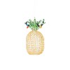 Gallerie II Pineapple Spun Glass Ornament Yellow