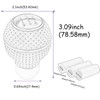 Temzzer Shifter Knob 5 Speed Car Gear Shift Handle Ball