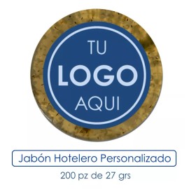 Natura Única Jabón Hotelero Personalizado Con Tu Logo 200 Pz De 27 Gr