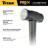 Titan Pro-X 63018 8lb Sledge Hammer, Dual-Face Sledge with Cross-Pattern