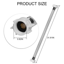 30 Inch PVC Water RV Toilet Supply Line, Faucet Supply Pipe, Hose Connector