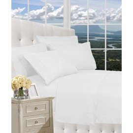 CELINE LINEN Luxury Silky-Soft 1500 Thread Count Softest Egyptian Quality Wrinkle-Free 3-Piece Bed Sheet Set, Deep Pocket up to 16 inch, Twin/Twin XL White