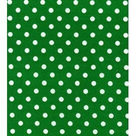 CRS Fur Fabrics 5056653810119 Bedruckter Polycotton-Stoff – gepunktet auf Smaragd, 1 m, 110 x 100 cm, Polybaumwolle, multi, 1Mtr 110cmx100cm