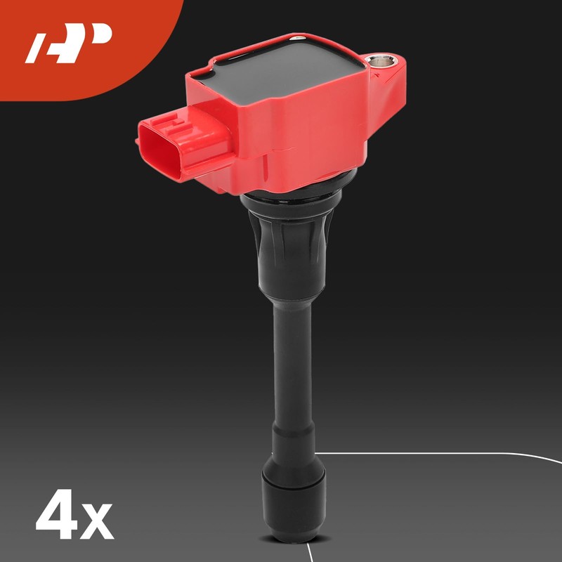 A-Premium (Red) Set of 8 Ignition Coil Pack and Iridium