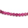 Echtes Rubin Edelstein Armband mit facettierten 3mm Perlen - verschiedene