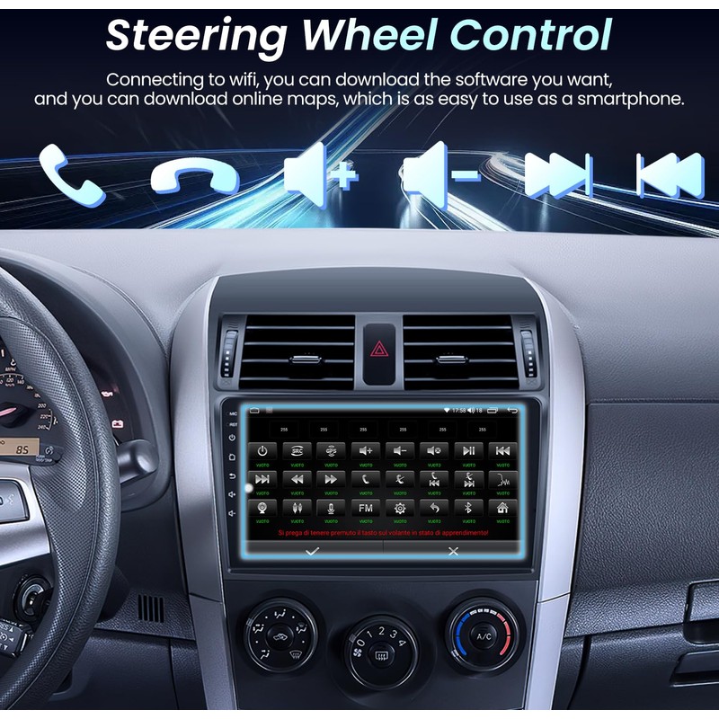 Car Radio Stereo for Toyota Corolla 2009 2010 2011 2012