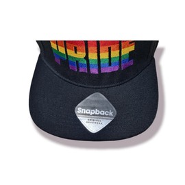 Mützenfritze High Quality Embroidered 5 Panel Snapback Cap Pride in Rainbow Colours Ideal for CSD, Pride etc. Adjustable Size, rainbow