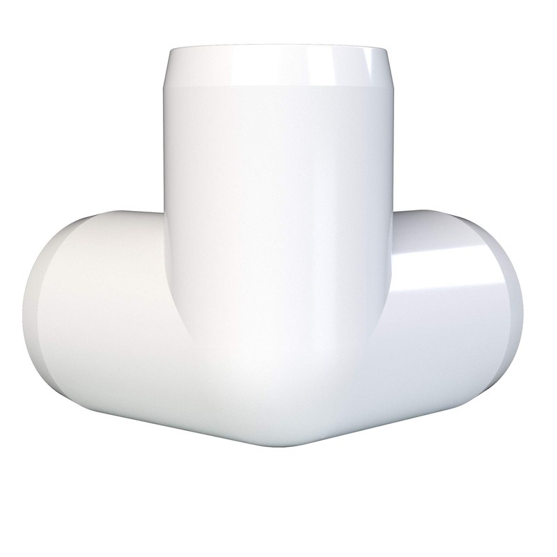 FORMUFIT 1-1/4" 3-Way Elbow Furniture Grade PVC Fitting in White,