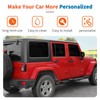 JeCar 12PCS Red Full Set Hinge Cover Trim Kit Fit