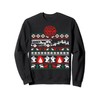 Firefighter Ugly Christmas Sweater Funny Fireman Fire Truck Sweatshirt