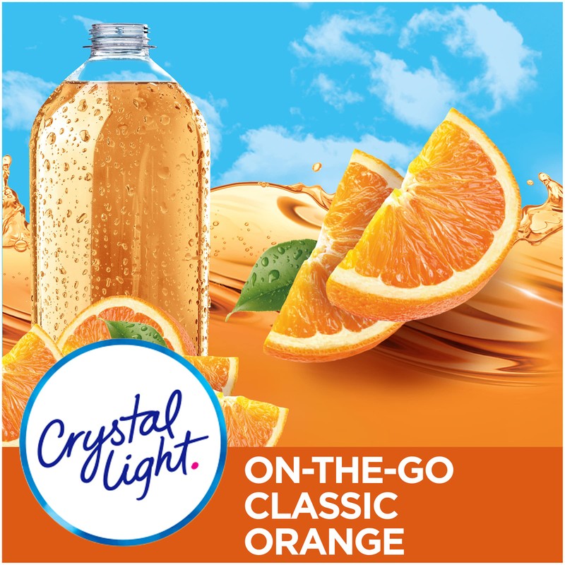 Crystal Light On The Go Sunrise Classic Orange Drink Mix,