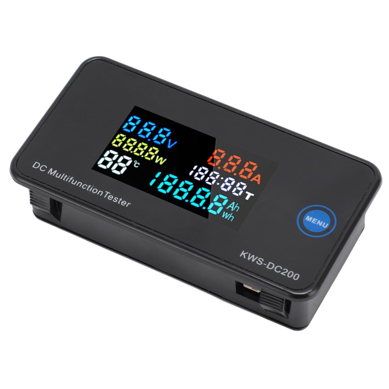 DC Digital Voltmeter Ammeter DC200 100A LCD Color Display 7