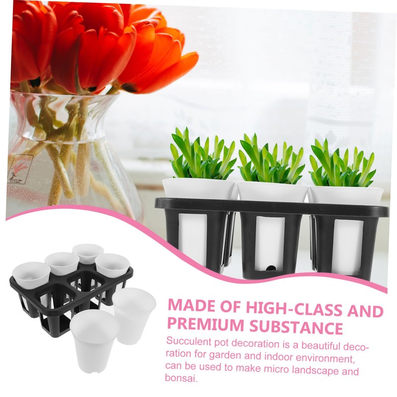 SUPVOX Garden Decor 6 in 1 Flower Pot Set Pot