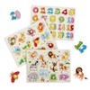 URHRHU Pack of 3 Wooden Puzzles Animals Insects Numbers Baby