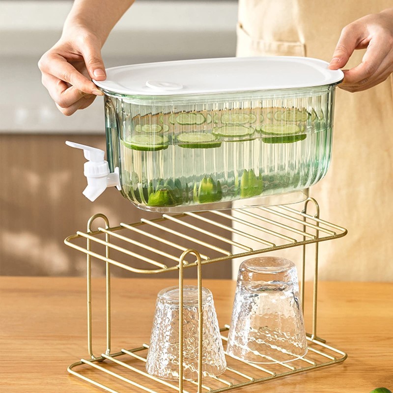 Large Capacity Thickened Beverage Drink Dispenser Cold Kettle with Faucet