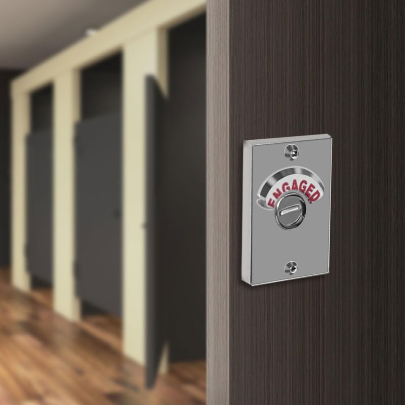 Door Lock Indicator, Bathroom Stall Door Latch, Latch Indicating Lock,