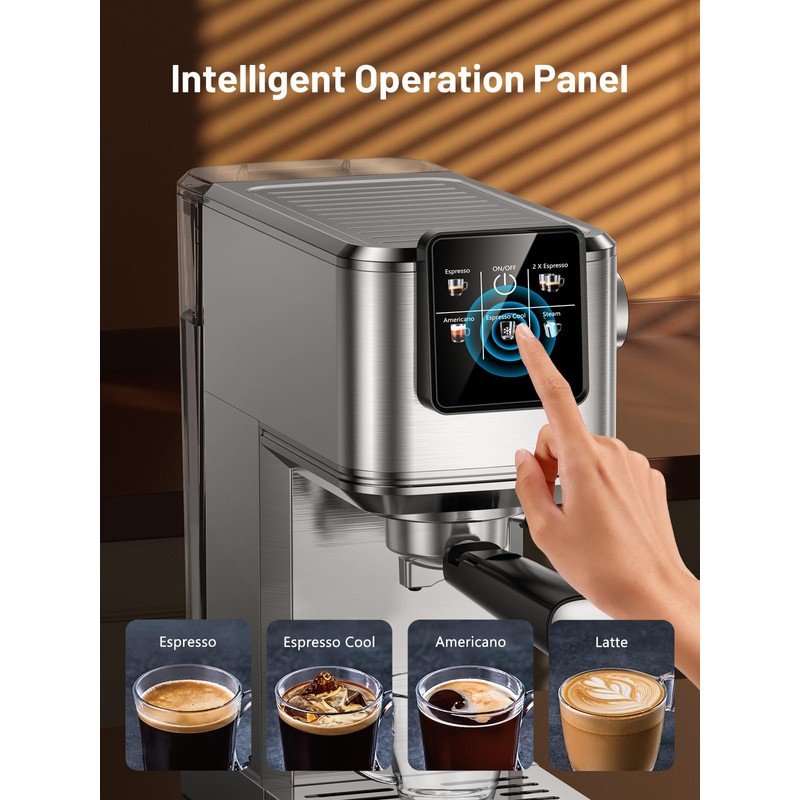 KEENSTAR 20Bar Espresso Machine with Rapid Cold Brew, Hot &