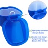 2 Pack Denture Bath Case Dental False Teeth Holder with