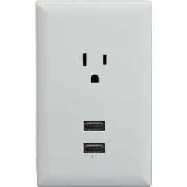 RCA WP2UWR USB Wall Plate