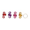 129pcs Dreadlocks Hair Rings Alloy Exquisite Shapes Hair Braiding Cuffs