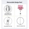 MXJSFXF Funny Retractable Badge Holders,RN Badge Reel, Cute Nurse Badge