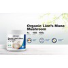 Nutricost Organic Lion's Mane Mushroom Powder 100 Grams - Certified
