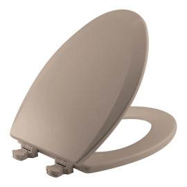Bemis Elongated Toilet Seat with Cover, Closed Front - Fawn Beige (1500EC-068)