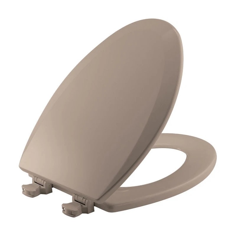 Bemis Elongated Toilet Seat with Cover, Closed Front - Fawn