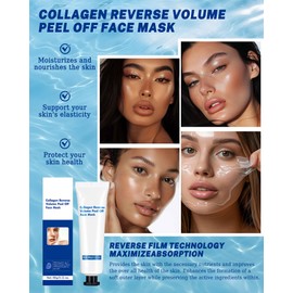 Hydrolyzed Collagen Peel Off Face Mask-60g Moisturizing Hydrating Peel-Off Collagen Jelly Spa Facial Masks, Deeply Hydrates & Firming & Glowy, Reduce Sagging for Glowing Skin, Face Care Gift for Women