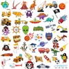 Kids Temporary Tattoos(100pcs),Konsait Solar System Outer Space/Pirate/Construction Zone Tractor Truck/Dinosaur