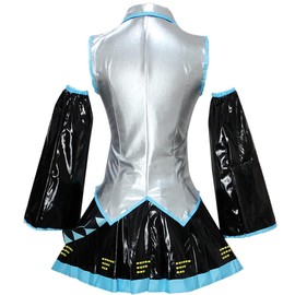 XSPQGQ Anime Costume Party Dress Uniform For Women Full Set With Wig (Blue, 3XL)